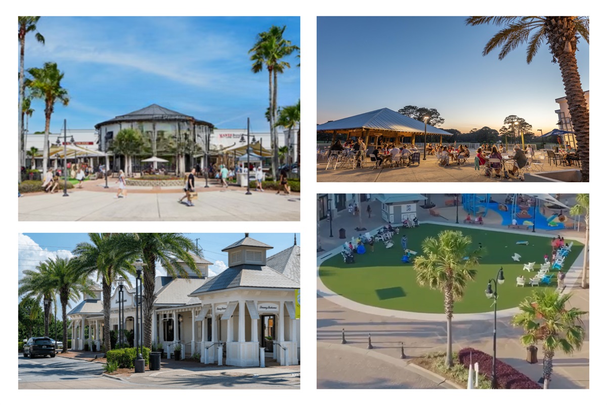 From Destin Commons and Silver Sands Outlets to Grand Boulevard and Seascape Town Center, enjoy the best shopping, dining, and family-friendly spots along the Emerald Coast.