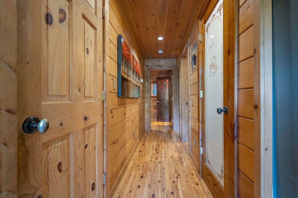 Hallway to main floor Master bedroom 2