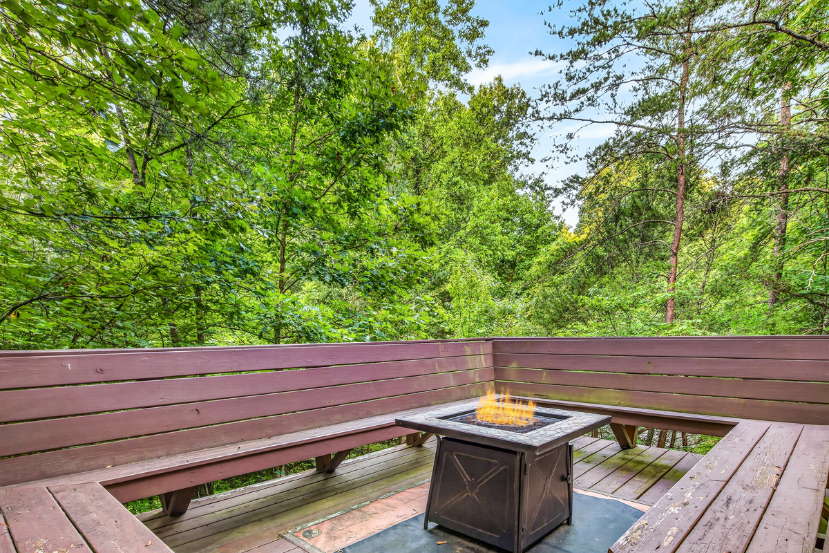 Your private outdoor gathering spot for roasting treats and making memories.