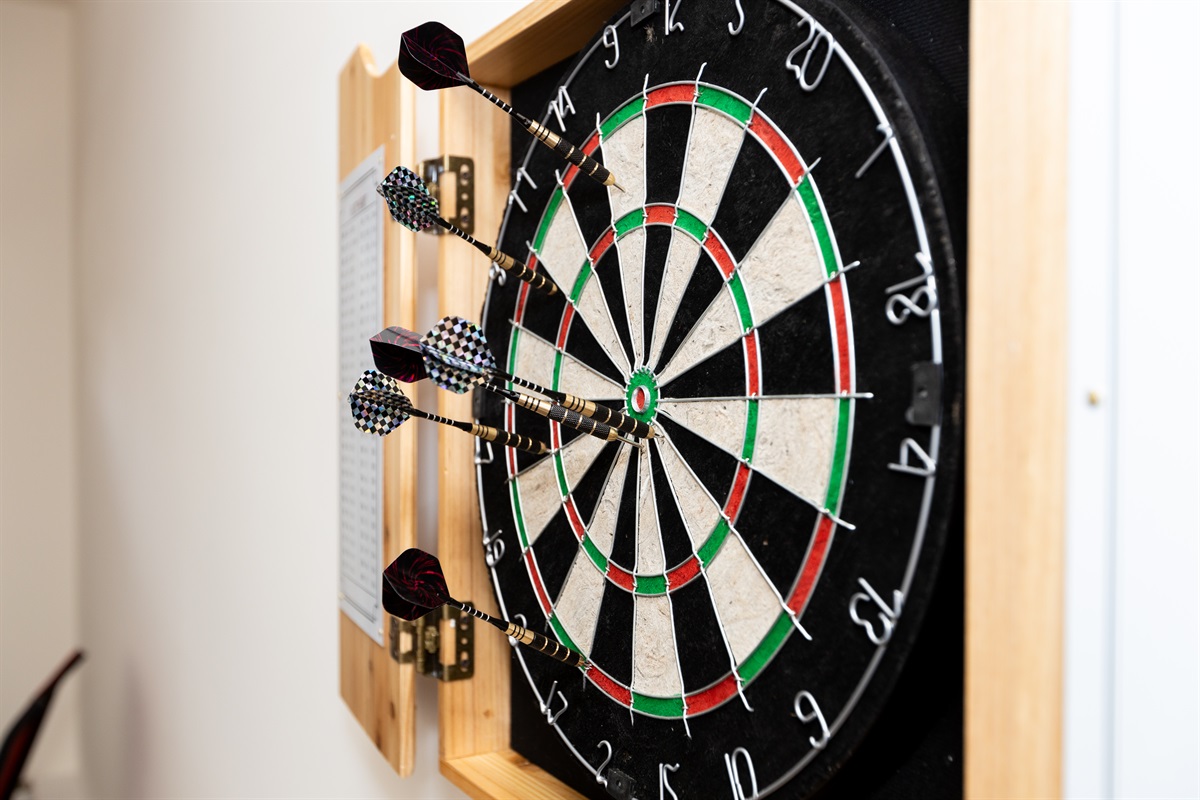 Play a game of darts in our dedicated game room.