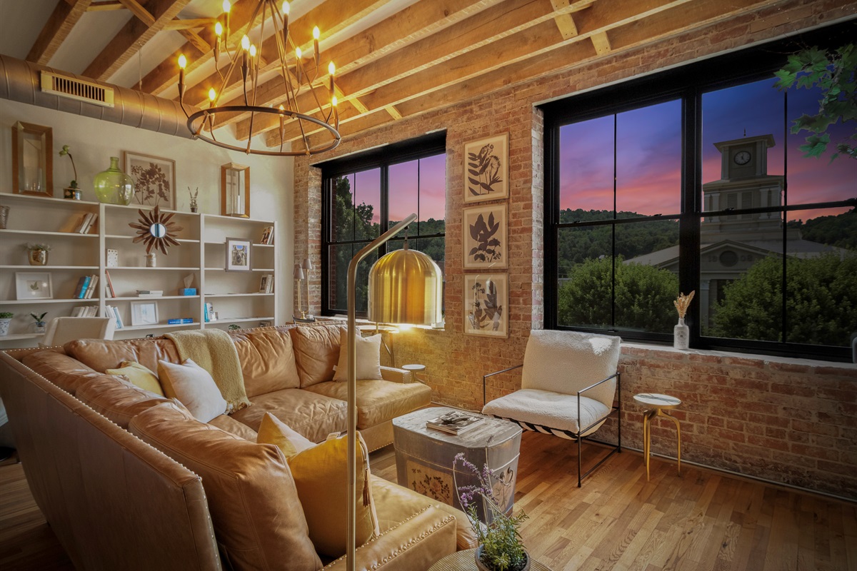 Enjoy sunsets right from the comfort of your living room