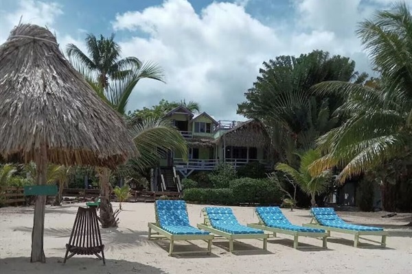 Enjoy the sun in our private beach and lounging chairs.