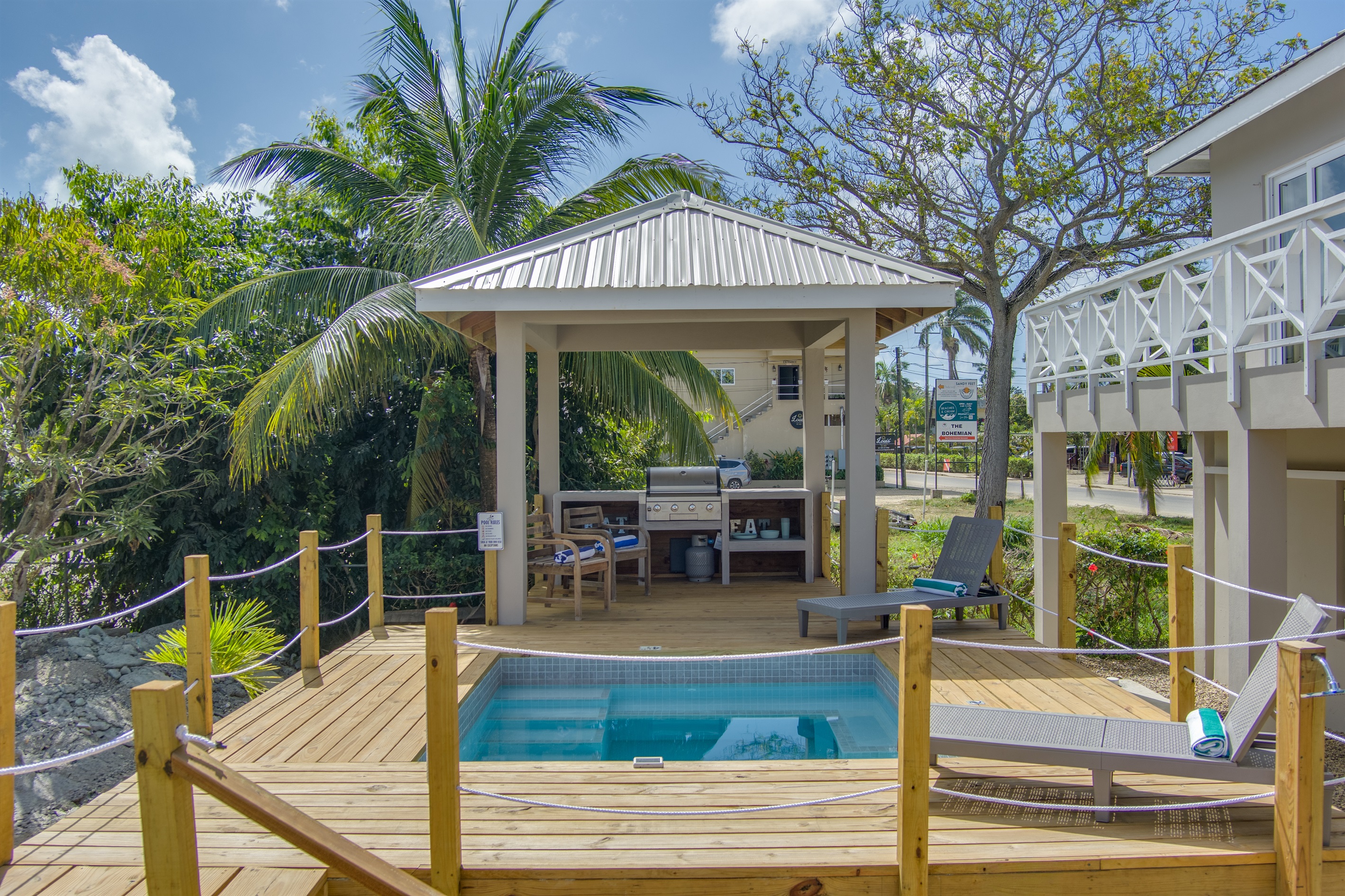 Shared Pool and BBQ area