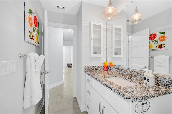 Guest bathroom/access to lanai