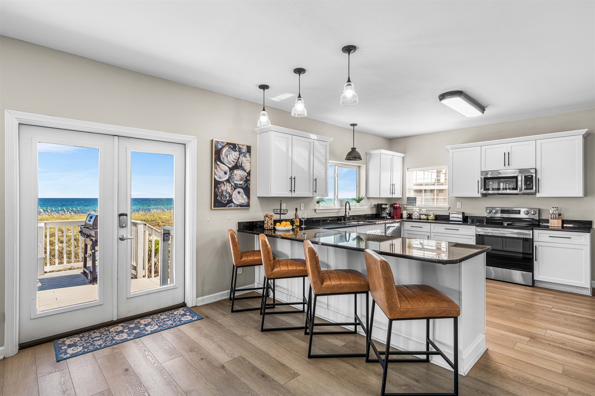 Kitchen w/ Gulf Views