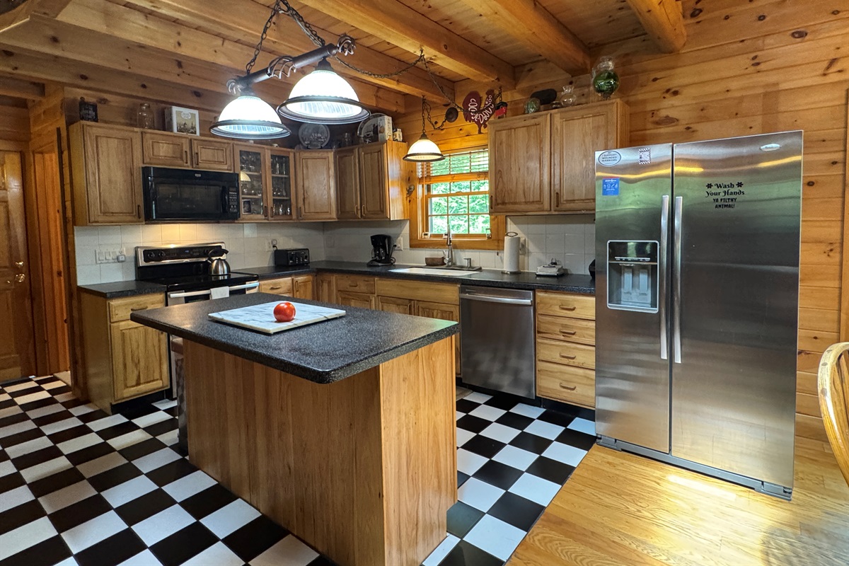 Kitchen with island
