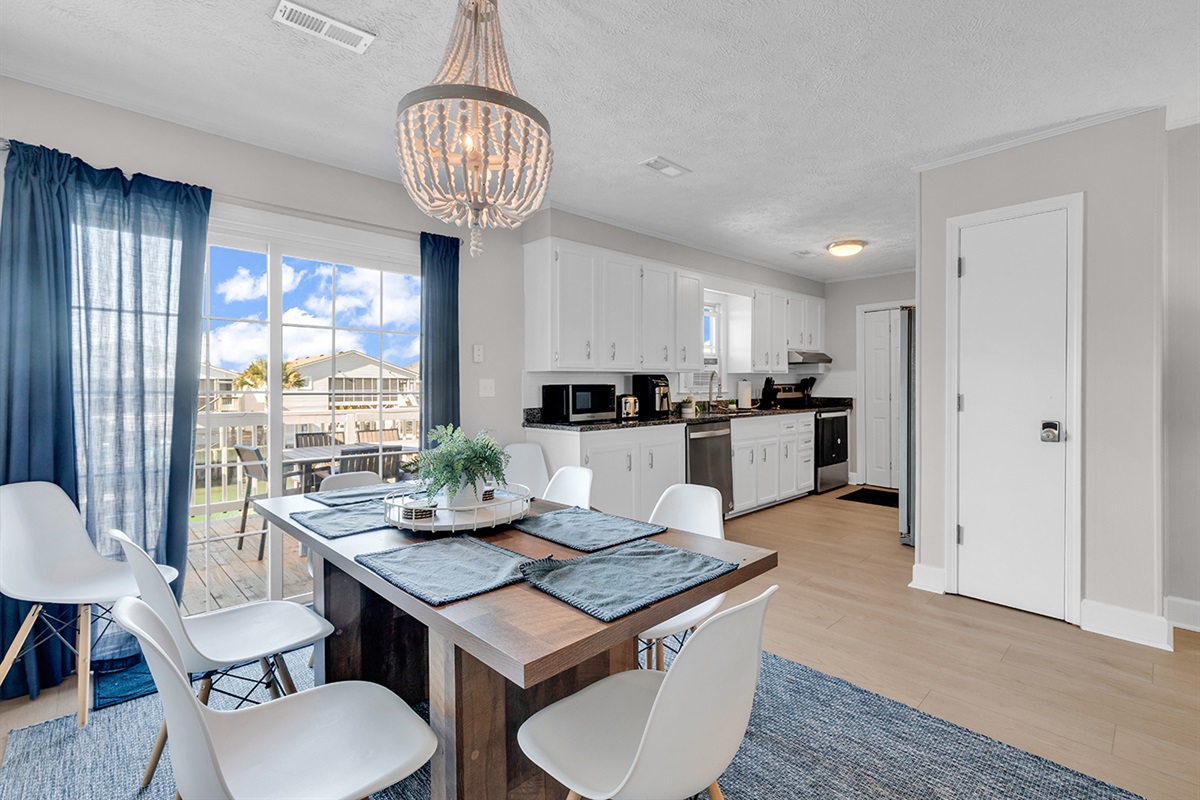 Enjoy views of the water while you dine!