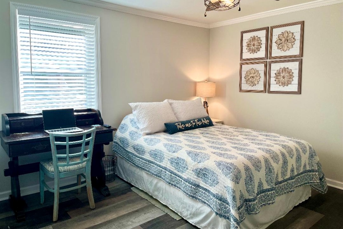 Bedroom #1 with a queen bed