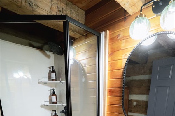 A well-stocked shower area with all the essentials for a refreshing retreat.