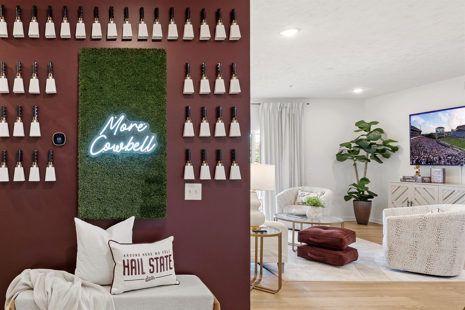 Welcome to Cowbell Row—just steps from MSU campus. A condo where game day spirit meets modern comfort.