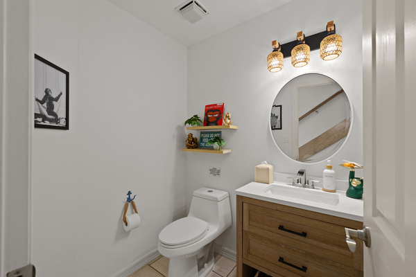 Monkey bathroom / Half bath located downstairs