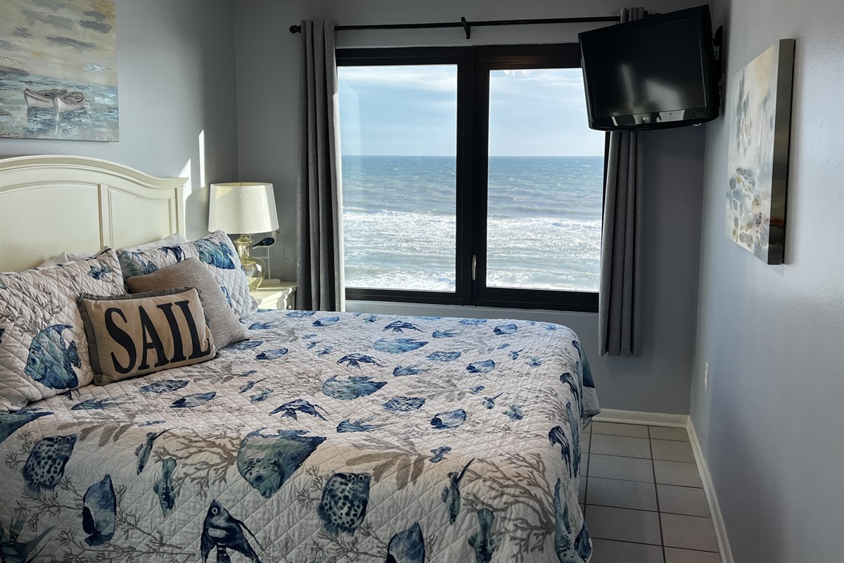 Primary Bedroom's King Bed