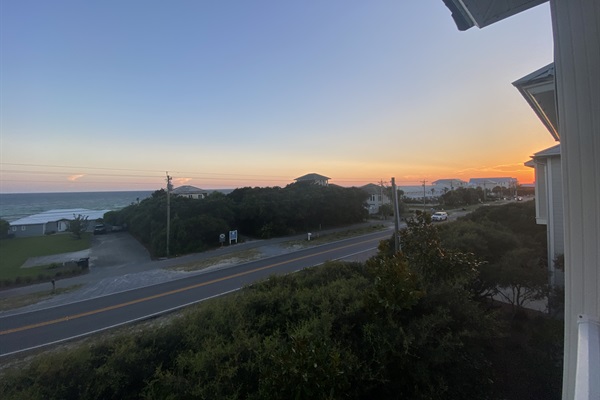 Beach of Mind is....Soaking in the famous 30A sunsets from our 2nd and 3rd floor balconies 