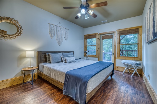 Bottom floor KING bedroom