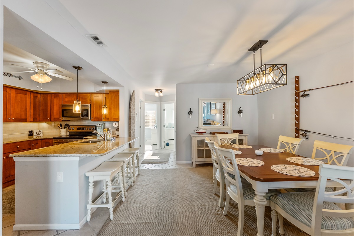 Dining Area with Kitchen View