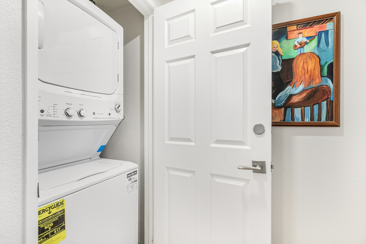 Washer and Dryer in unit