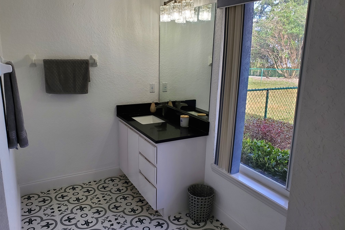 2nd Queen private bathroom with walk in shower