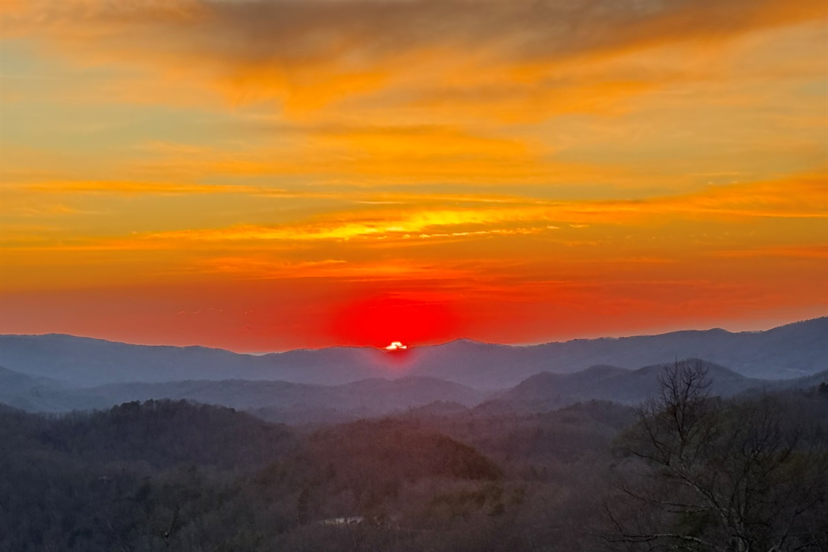 Smoky Mtn Sunset from Foothills Pkwy