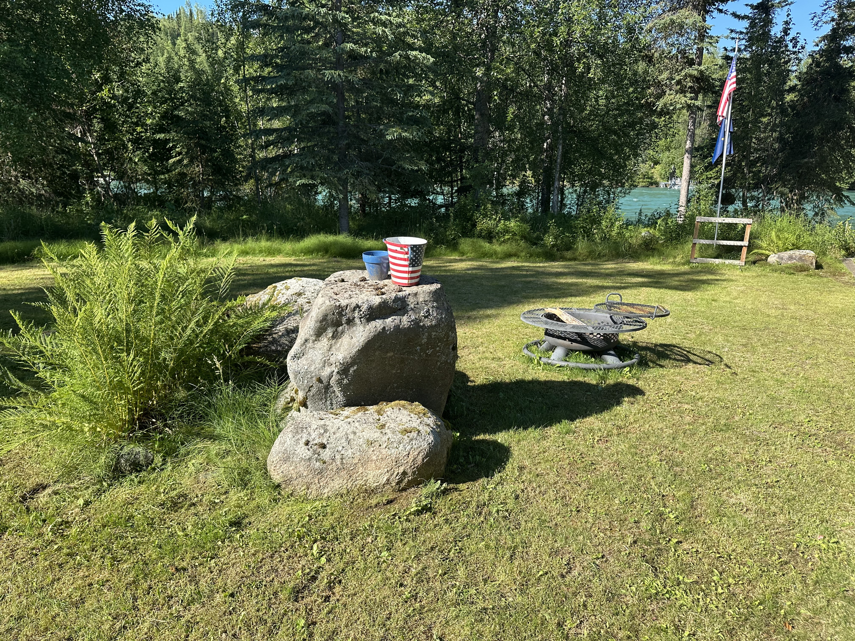 Back Yard and Fire Pit