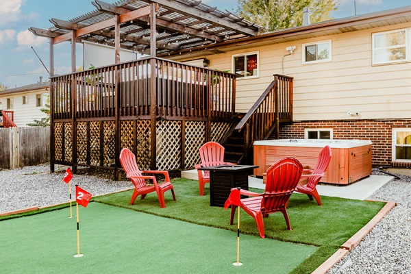 Getaway Paradise – Our property is a true escape with a hot tub, firepit, outdoor seating, and a BBQ grill – the ultimate recipe for a perfect getaway!