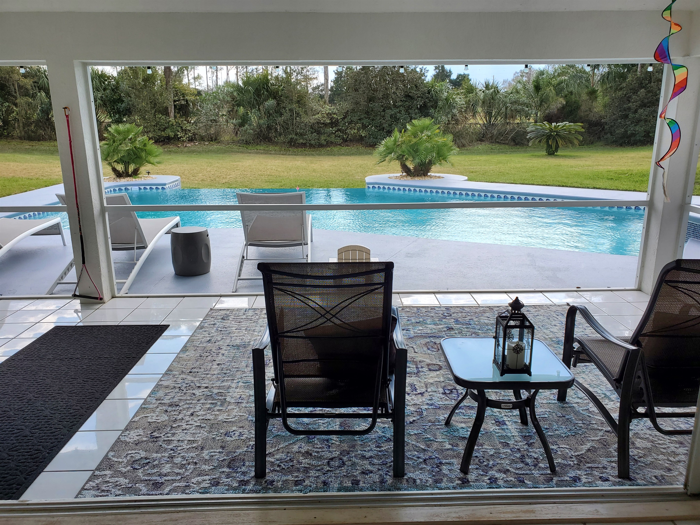 Pool view from Living room