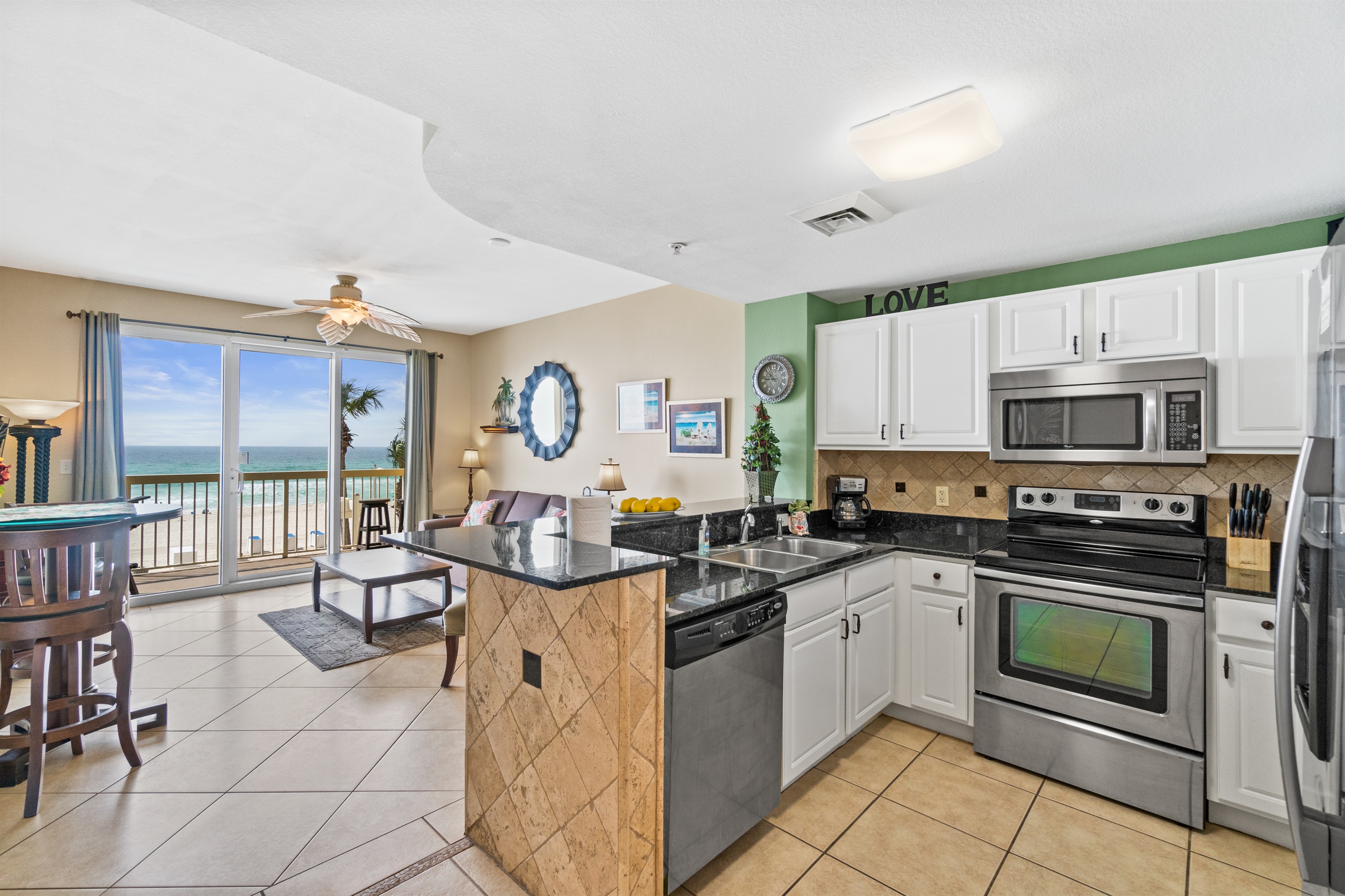 Kitchen/living room view