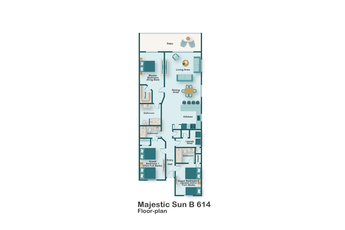 Majestic Sun B614 floorplan