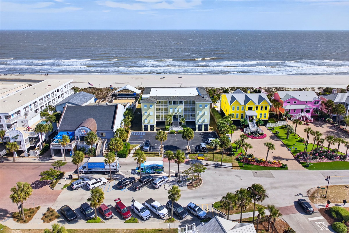 Aerial View | 1006 Ocean Blvd, Isle of Palms, SC | 102 Dunescape | IOP Escapes