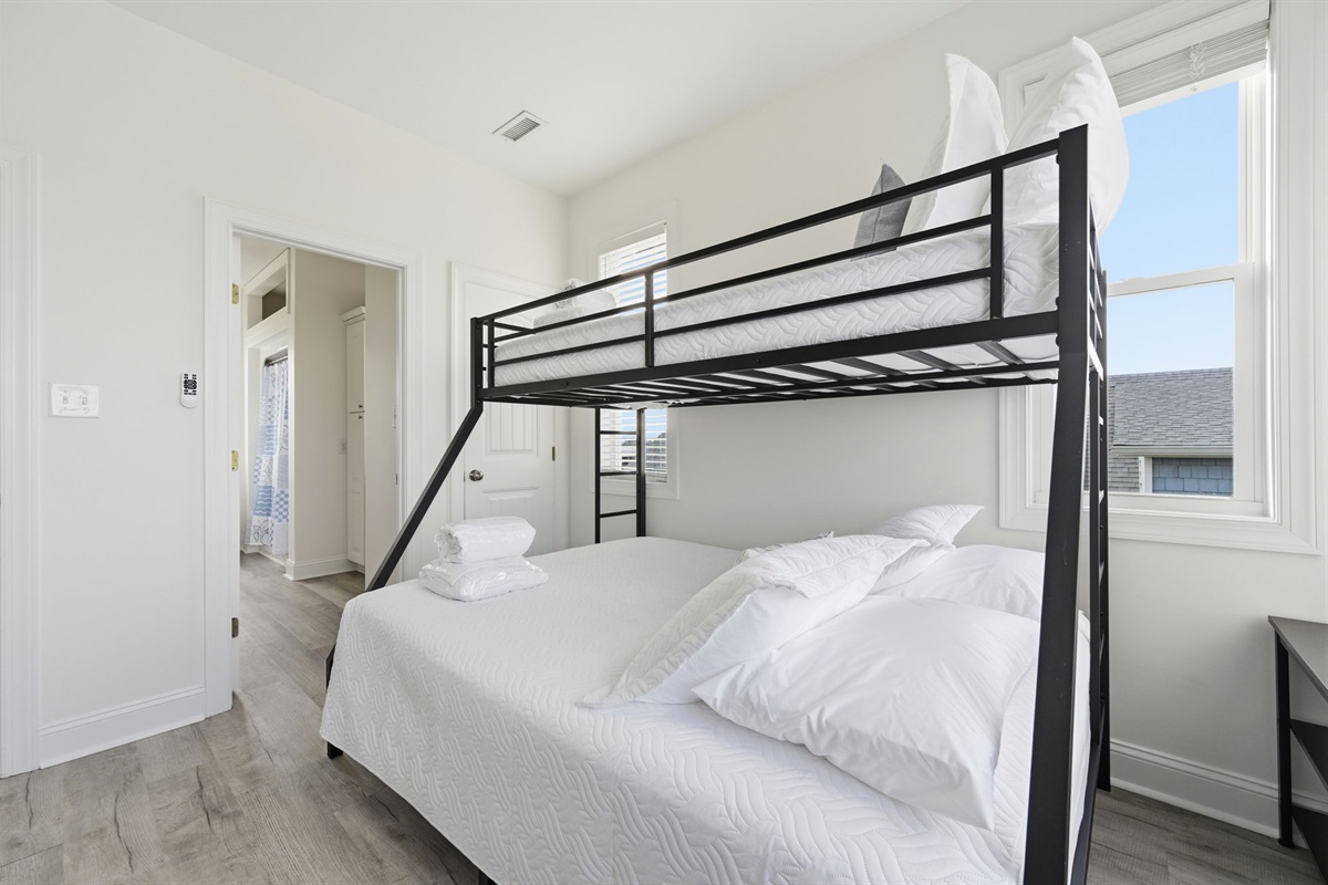 Perfect for kids and groups with cozy bunk sleeping and easy access to the shared bath