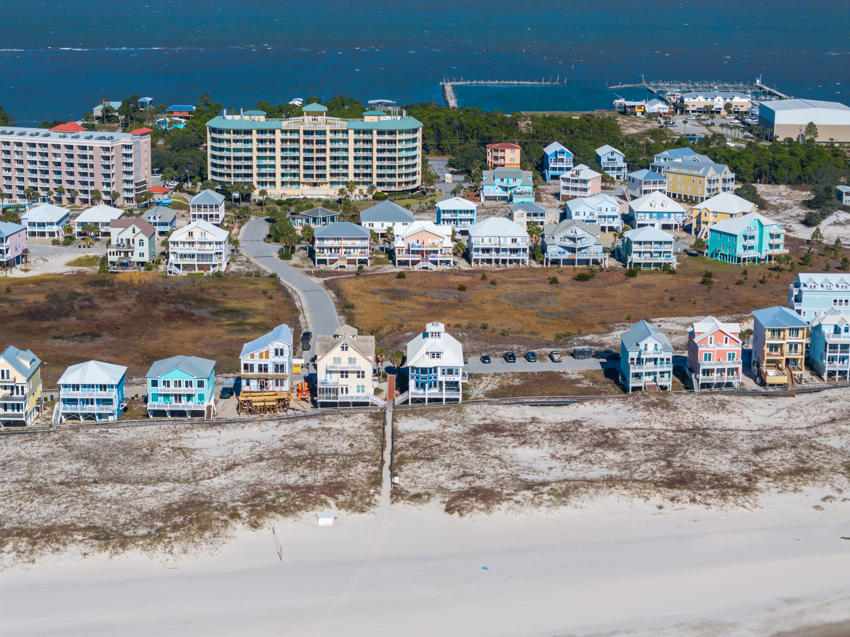 The beach is just steps away