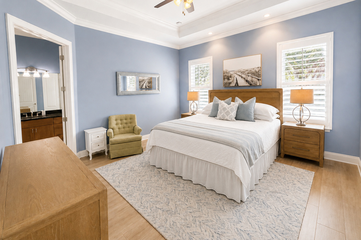 Primary Suite with King size bed 