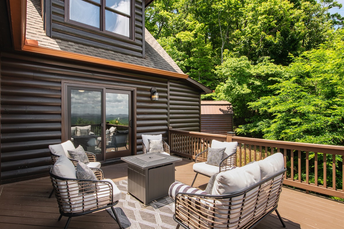 Sink into softness, surrounded by treetop silence.