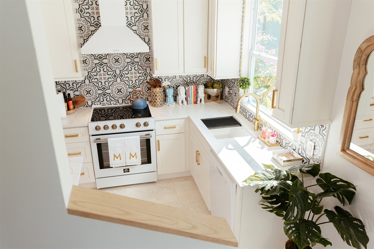 Our chef's kitchen is a dream, with everything you need to make memorable home-cooked meals.