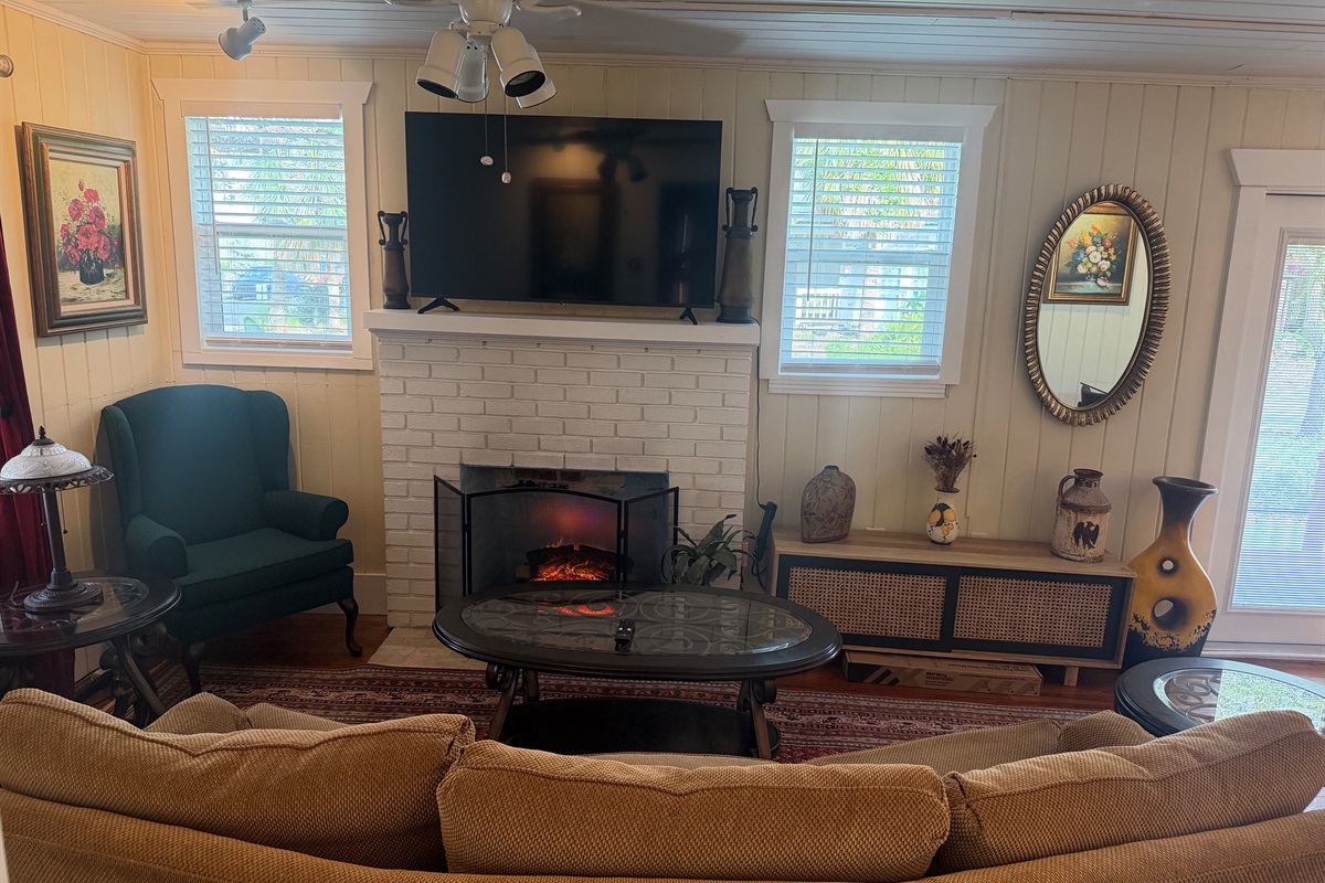 Living Room with Fireplace