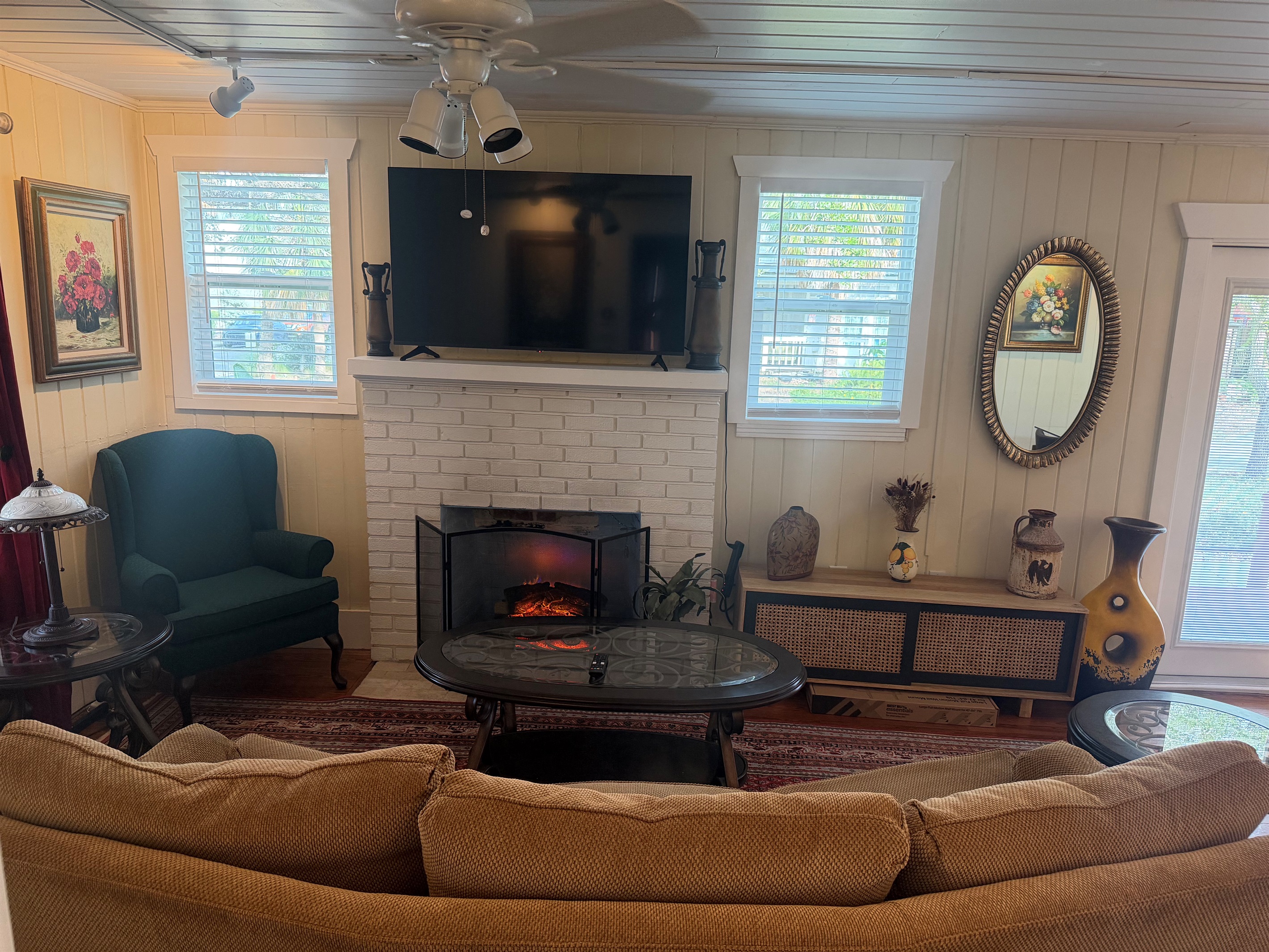 Living Room with Fireplace