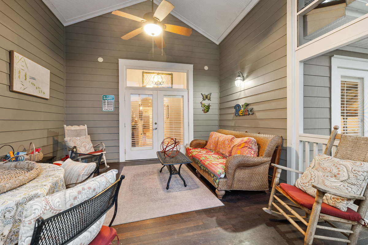 Looking into Screened Porch