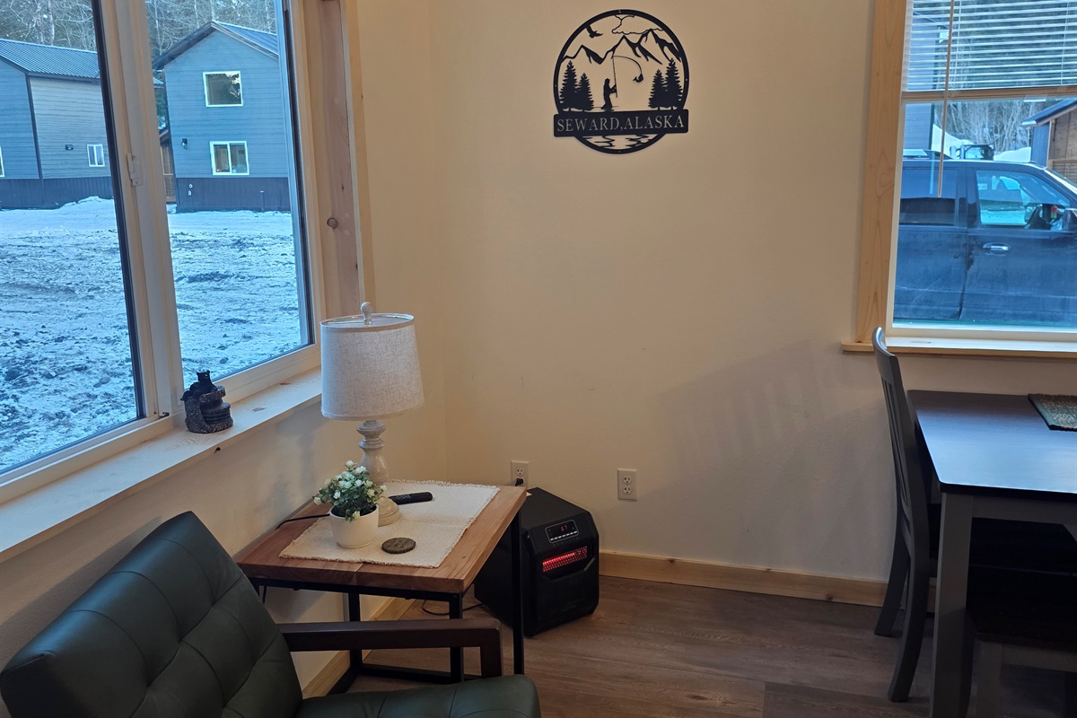 Main floor seating area