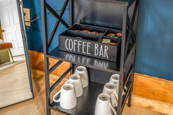 Brew your mornings right at home ☕️ Our in-house coffee bar is stocked and ready, grab a pod, pour a cup, and start the day slow.