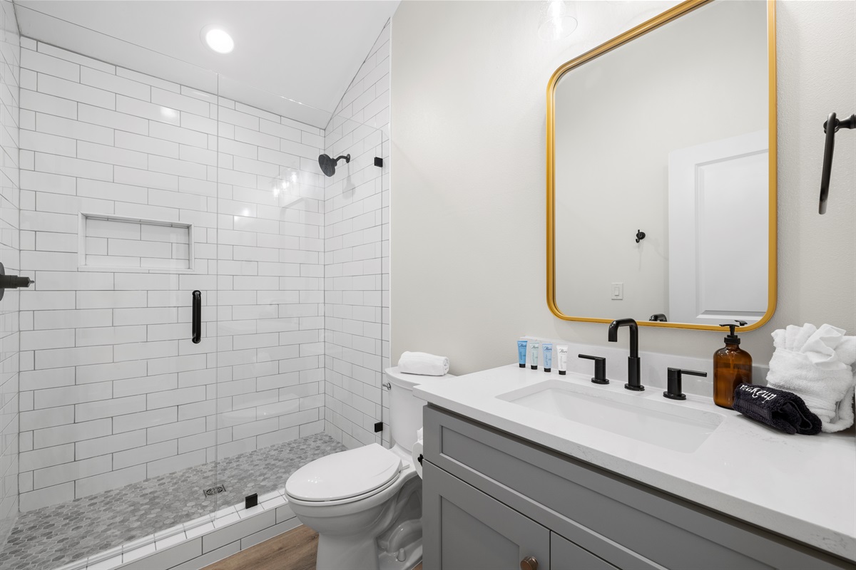 2nd Floor Bathroom 4 is 2nd Floor Bedroom 4's ensuite bathroom with a custom walk in shower