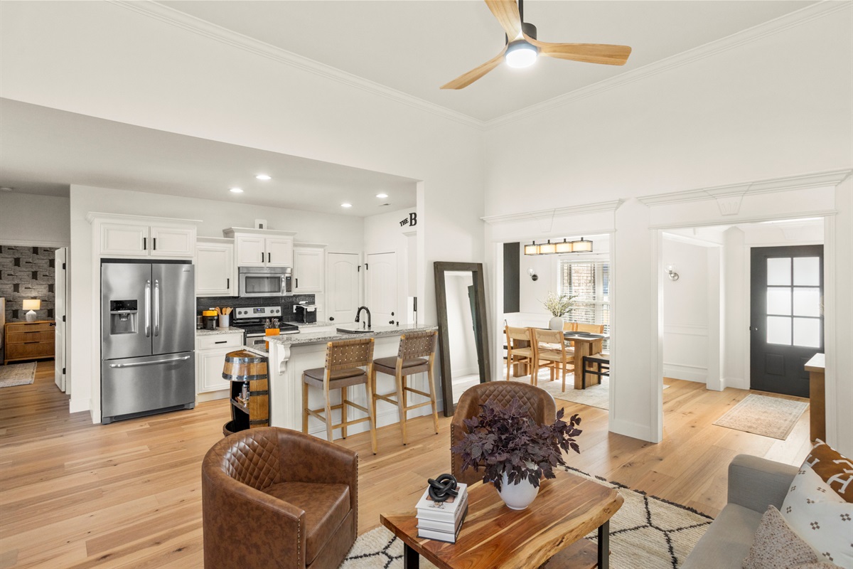 Open entertaining space