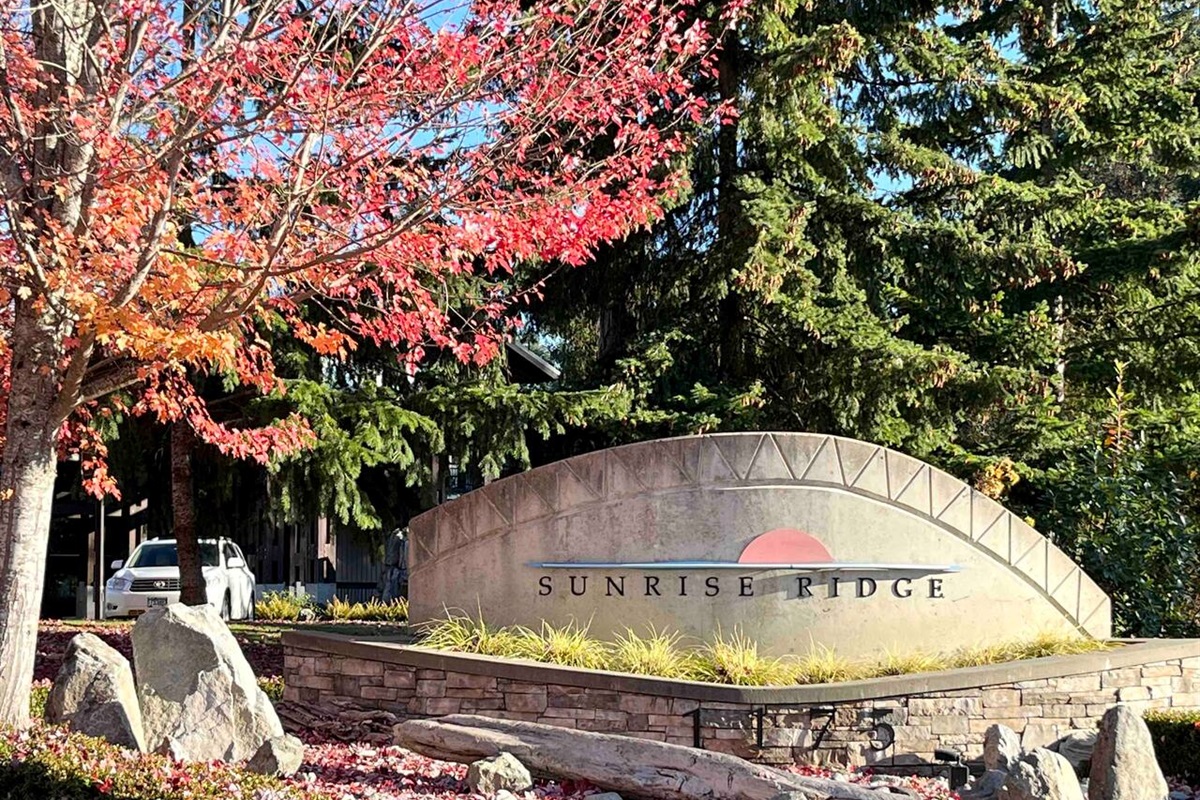 View of Parksville Resort, Sunrise Ridge, from the Front