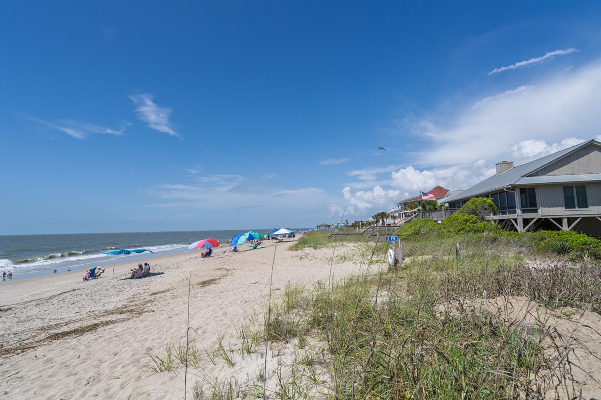 Beach in Front of The Boat House as it was in late May 2026
