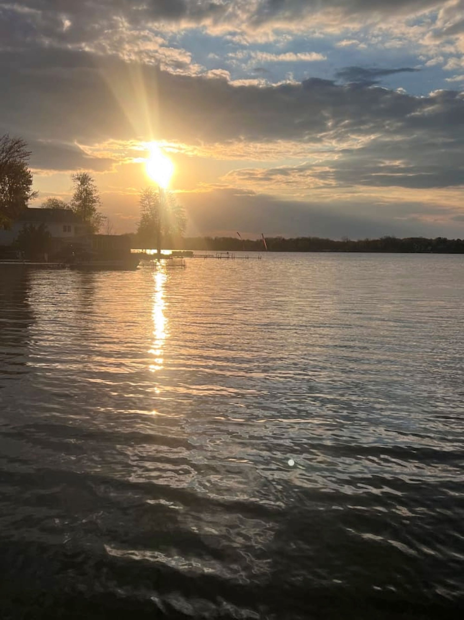 Evening lake view from the Dock. 