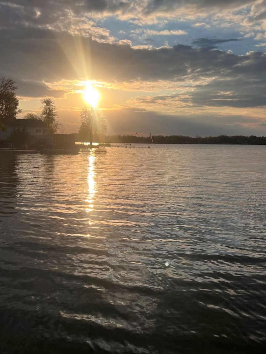 Evening lake view from the Dock. 