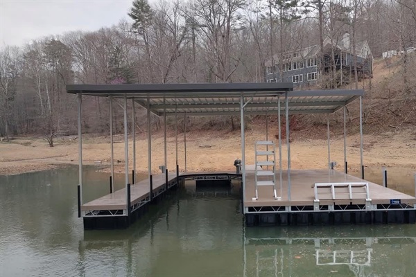 Completed dock