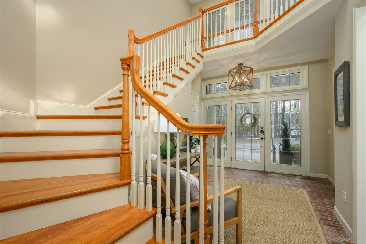 Staircase to upstairs bedrooms