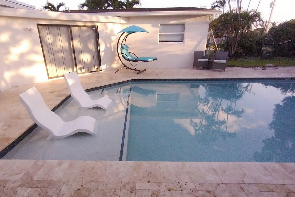 Early Morning Light on the Pool