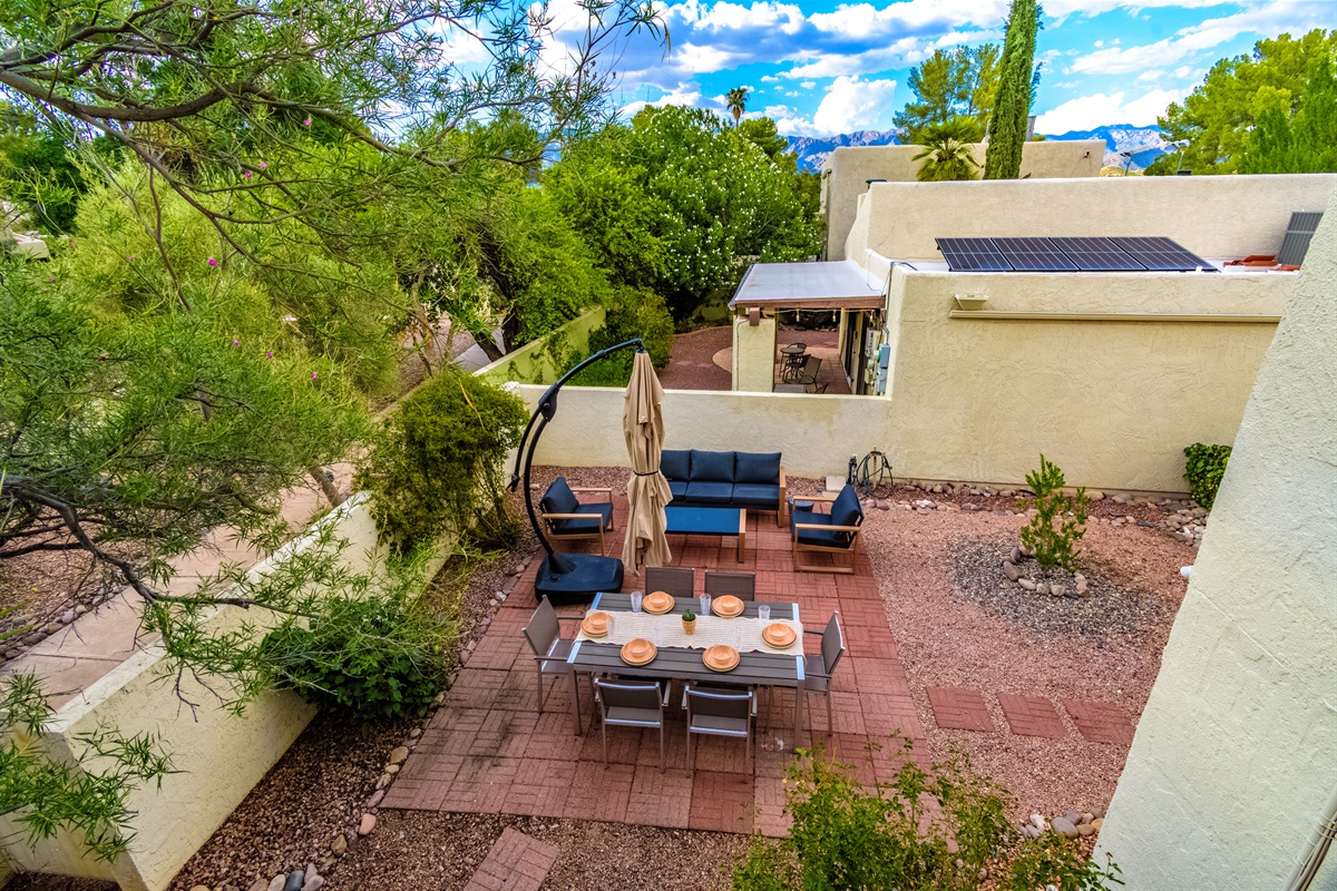 Backyard Dining and Living Room