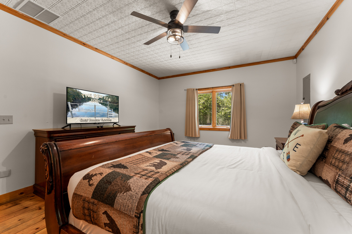 Bedroom #2 also has a 50" smart TV with cable.