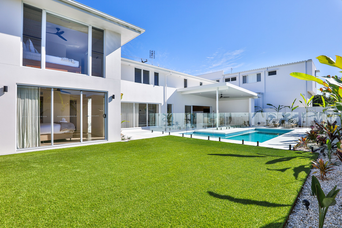 Rear outdoor area
